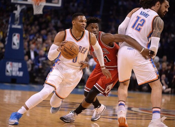 R.Westbrookas sukūrė gražiausią epizodą (Scanpix nuotr.)