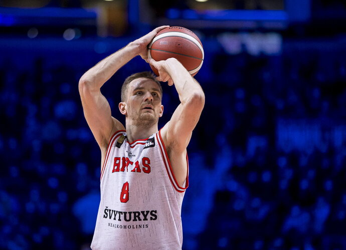 V.Kariniauskas susižeidė (LKL nuotr.)