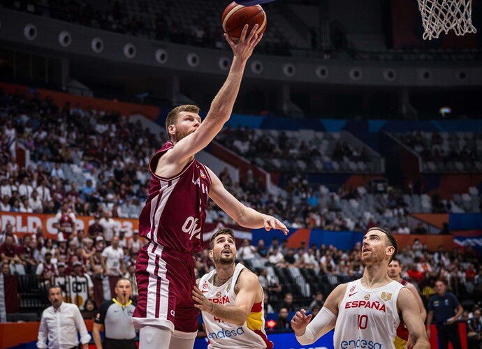 D.Bertanis vedė latvius į priekį (FIBA nuotr.)