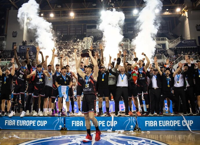 FIBA Europos taurę iškovojo Bilbao klubas (FIBA Europe nuotr.)