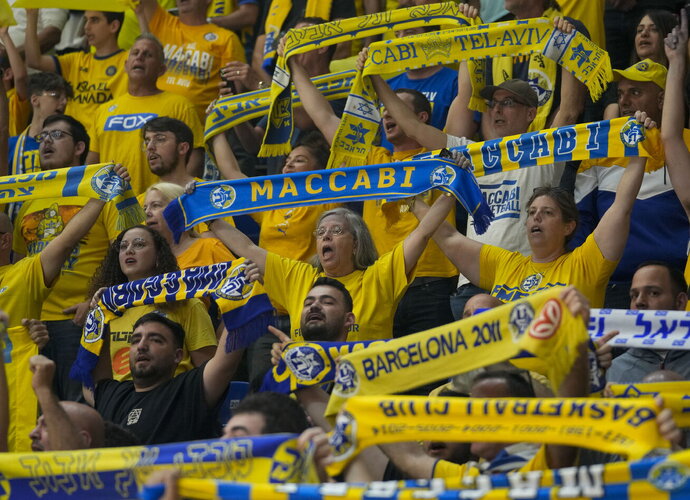 „Maccabi“ sirgaliai užtraukė baudą klubui (Scanpix nuotr.)