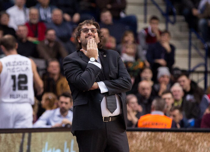A.Trinchieri – vienas iš retų užsieničių, treniravusių „Partizan“ (BNS nuotr.)