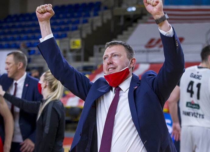 E.Skersis komentavo komandos situaciją ir bėdas (BNS nuotr.)