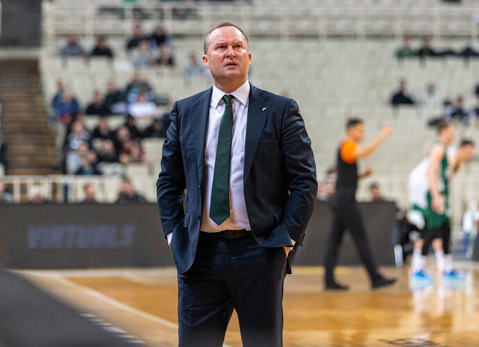 K.Maksvytis liko šokiruotas žaidimo posūkiu Atėnuose (Žalgirio nuotr.)