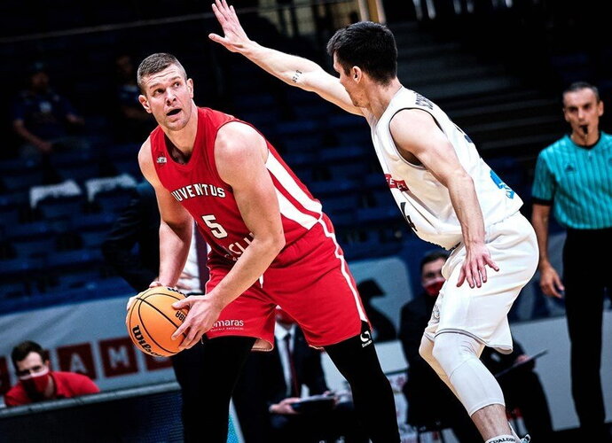 T.Lekūnas buvo Utenos ekipos lyderis (FIBA nuotr.)