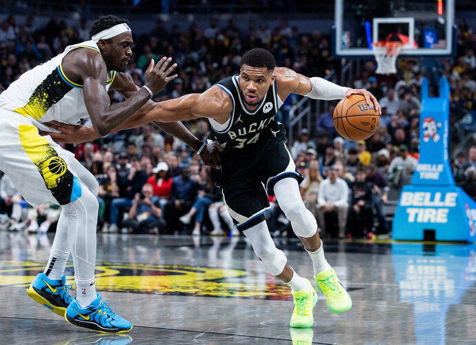 G.Antetokounmpo vedė Milvokio ekipą į pergalę (Scanpix nuotr.)
