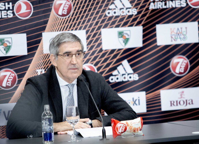 J.Bertomeu norėtų, kad silpniausios Eurolygos komandos iškristų į Europos taurę (BNS nuotr.)