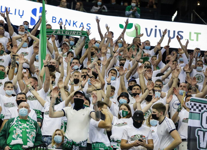„Žalgiris“ sirgalių prašo atsisakyti dūdų (BNS nuotr.)