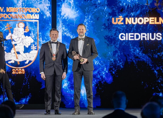 G.Žibėnas sulaukė apdovanojimo (Vilniaus savivaldybės nuotr.)