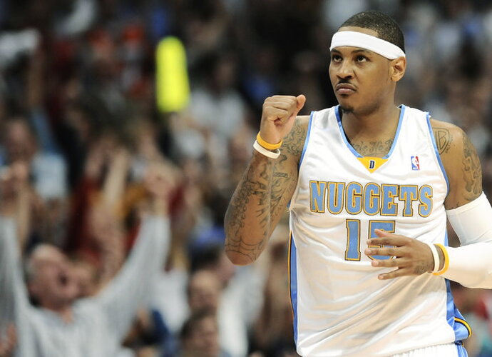 Carmelo Anthony per vieną kėlinį pelnė 33 taškus (Scanpix)