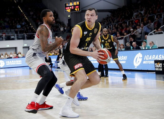 J.Mačiulis išnaudojo pražangų limitą (FIBA Europe nuotr.)