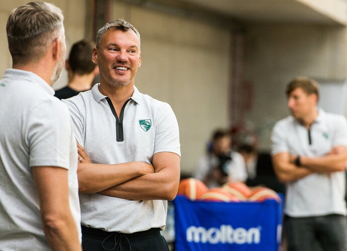 Š.Jasikevičius džiaugiasi komplektacija (nuotr. Žalgiris)