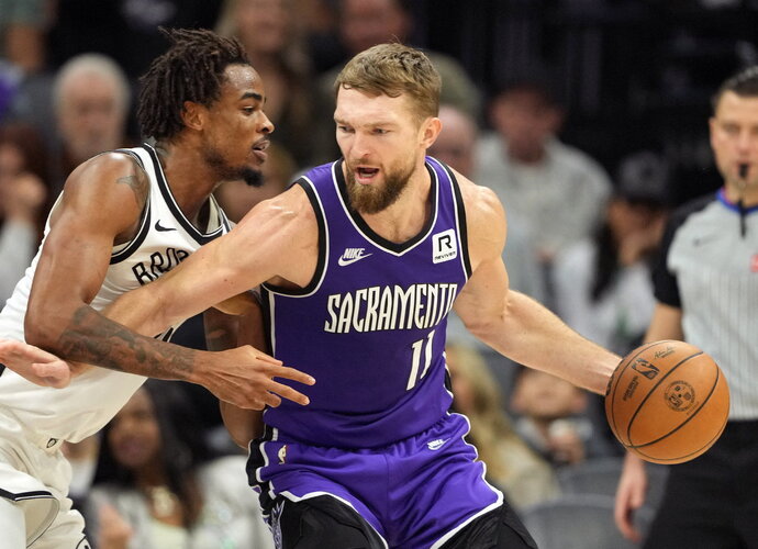 D.Sabonis dėl nugaros sumušimo praleido treniruotę (Scanpix nuotr.)