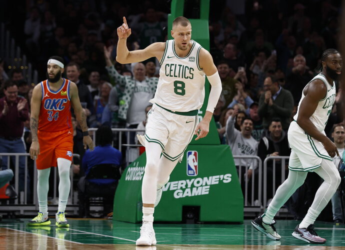 K.Porzingis grįžta į aikštę (Scanpix nuotr.)