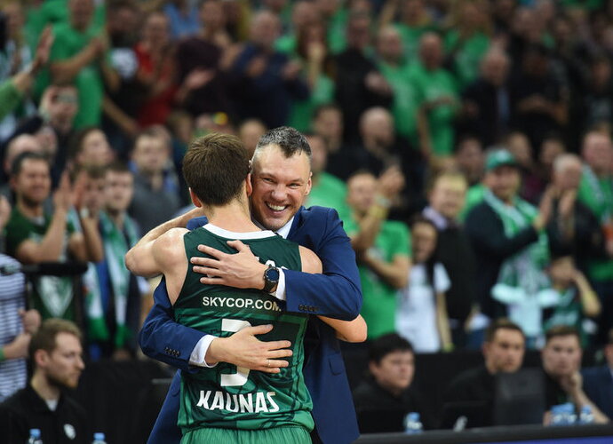 Š.Jasikevičius ir K.Pangosas yra dvi svarbiausios komandos figūros (Fotodiena.lt)