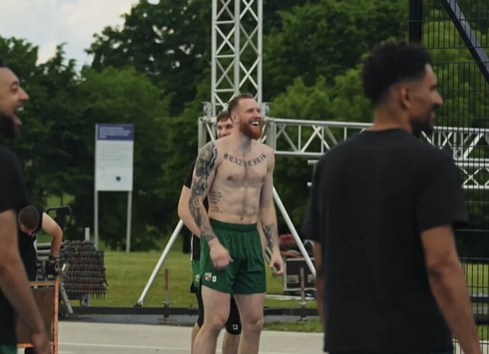 Žalgiriečiai surengė treniruotę lauke (www.zalgiris.lt nuotr.)