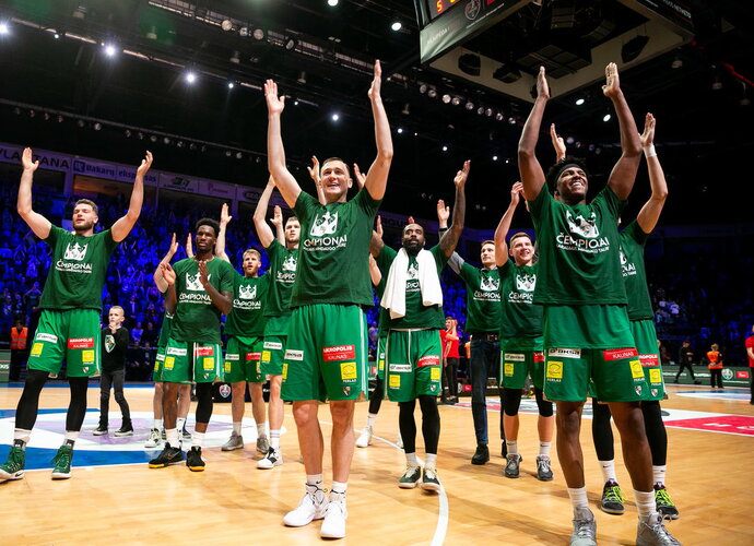 „Žalgiris“ apgynė LKL čempionų titulą (BNS nuotr.)