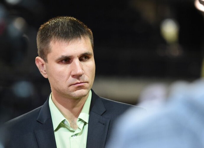 V.Sirvydis džiaugėsi D.Leonardo atvykimu į Kėdainius (Fotodiena.lt nuotr.)