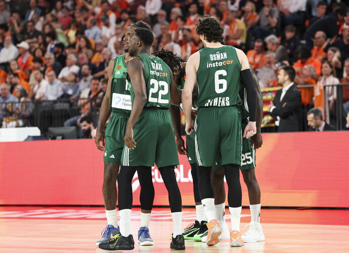 „Panathinaikos“ piktinosi varžovais (Scanpix nuotr.)