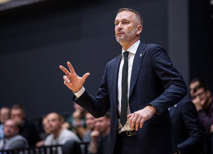 T.Masiulis apžvelgė rungtynes Klaipėdoje (Foto: Rokas Lukoševičius)
