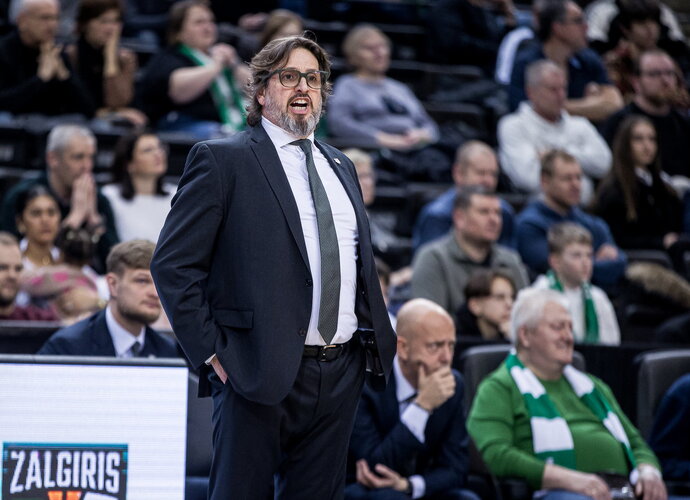 A.Trinchieri apžvelgė „Žalgirio“ grįžimą į Belgradą („Betsafe-LKL“ nuotr.)