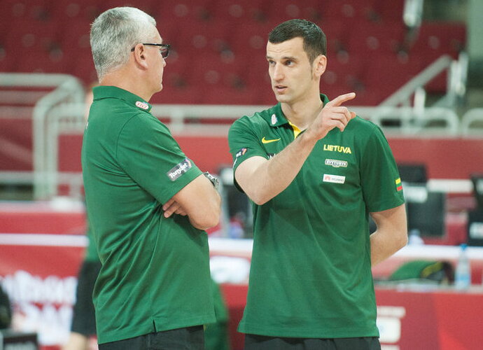 B.Matkevičius išskyrė K.Fesenką ir J.Randle'ą (Fotodiena.lt)