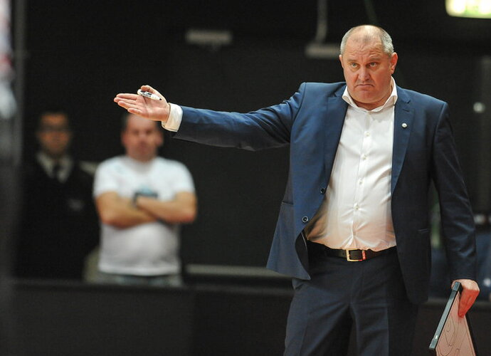 V.Šeškus liko patenkintas savo auklėtinių pasirodymu (Fotodiena.lt)