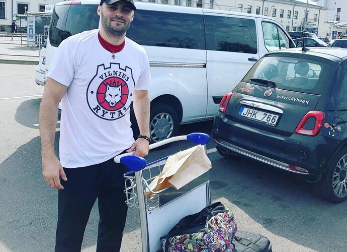 M.Farrellas jau atvyko į Vilnių (Klubo nuotr.)