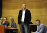 M.Kugauda stoja prie „Ežerūno“ vairo (NKL/Saulius Čirba nuotr.)