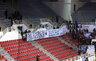 Toks plakatas puikavosi PAOK arenoje