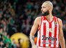 „Olympiacos“ versis be E.Fournier ir K.Papanikolaou (BNS nuotr.)